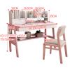 FAANAS K*ids Desk Wooden Writing Desk Modern Home Office Desk with Drawers and Open Storage Shelves(120CM, Blue) view 2