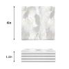 Coasters Set of 8 Ceramic Stone Coasters for Drinks Funny Coasters - Absorbent Non Slip Square Coasters for Dining Bar Kitchen Cafe(Marble Gradient Gilt Texture Grey,4" Dia) view 4