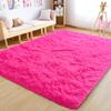 Awaytail Fluffy Rug Non Slip 5x7 Feet, Hot Pink Living Room Rug Modern, Super Soft Shag Plush Large Carpets for Bedroom view 1