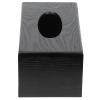 Black Wooden Tissue Box Napkin Case Elegant Rectangular Tissue Box Cover Modern Tissue Holder for Home Hotel Living Room view 3