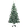 vidaXL Artificial Christmas Tree with Snow Flock Design, Lifelike Green PET Tips, Sturdy Metal Stand, Indoor and Outdoor Suitable, Reusable Xmas Ornament with Economical Choice view 2