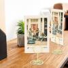 20pcs Place Card Holders Mini Table Number Holders Silver Wire Photo Menu Memo Clips Stand for Wedding Anniversary Party and Restaurant (Gold) view 2