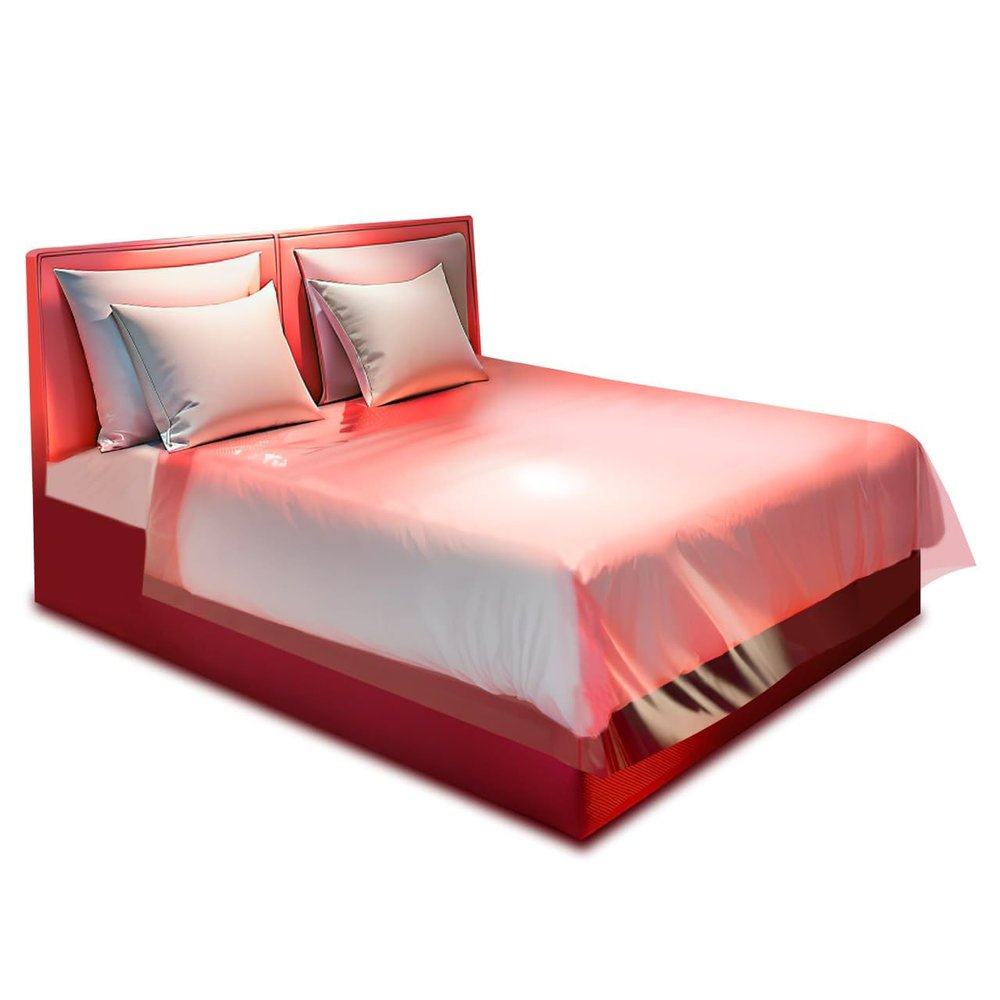Skywin Waterproof Mattress Protector - Waterproof Sex Blanket Queen Size, Vinyl Massage Sheet, Adult Play Sheets, Sex Sheets Roleplay Games, Love Blanket, Valentines Day Gifts for Him or Her (Red)