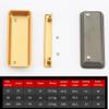 Drawer Handles,Cabinet Pulls, 2 Pcs Flush Sliding Door Pull Square Recessed Cabinet Handles Zinc Alloy Drawer Knob with Screws for Doors Windows Cabinets Furniture Door Levers (Hole Distance 96mm,Gold view 2