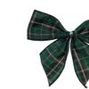 Northlight Pack of 6 2 Loop Christmas Bow Decorations, Green view 4