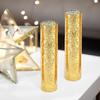 WGVI Hurricane Candle Holder Sleeve, W: 2.5", Ht: 10", Gold Speckled Glass Cylinder Open Both Ends, Chimney Tube Shade, 12 Piece view 1