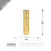 WGVI Hurricane Candle Holder Sleeve, W: 2.5", Ht: 10", Gold Speckled Glass Cylinder Open Both Ends, Chimney Tube Shade, 12 Piece view 2