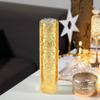 WGVI Hurricane Candle Holder Sleeve, W: 2.5", Ht: 10", Gold Speckled Glass Cylinder Open Both Ends, Chimney Tube Shade, 12 Piece view 4
