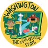 Washington Souvenir Magnet, Evergreen State Fridge and Car Accessory, Travel Memento, 5 Inches view 1
