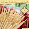 5.5" x 3/16 Candy Apple, Corn Dog, Skewer Sticks Semi Pt/Pack of 1000ct/ 5mm view 2
