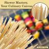5.5" x 3/16 Candy Apple, Corn Dog, Skewer Sticks Semi Pt/Pack of 1000ct/ 5mm view 4