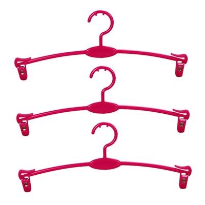 WHAMVOX 15pcs Plastic Underwear Hanger for Laundry Drying Chic Rose Red Clips for Bras Panties Clothes Weather-Resistant Rack for Indoor Outdoor Use