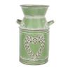 ORFOFE Flower Pot Decorative Flower Farmhouse French Rustic Metal Jug Country Pitcher Metal Flower Bucket with Handles Terrarium Decorations Home Flower Container Galvanized Iron Vase view 1