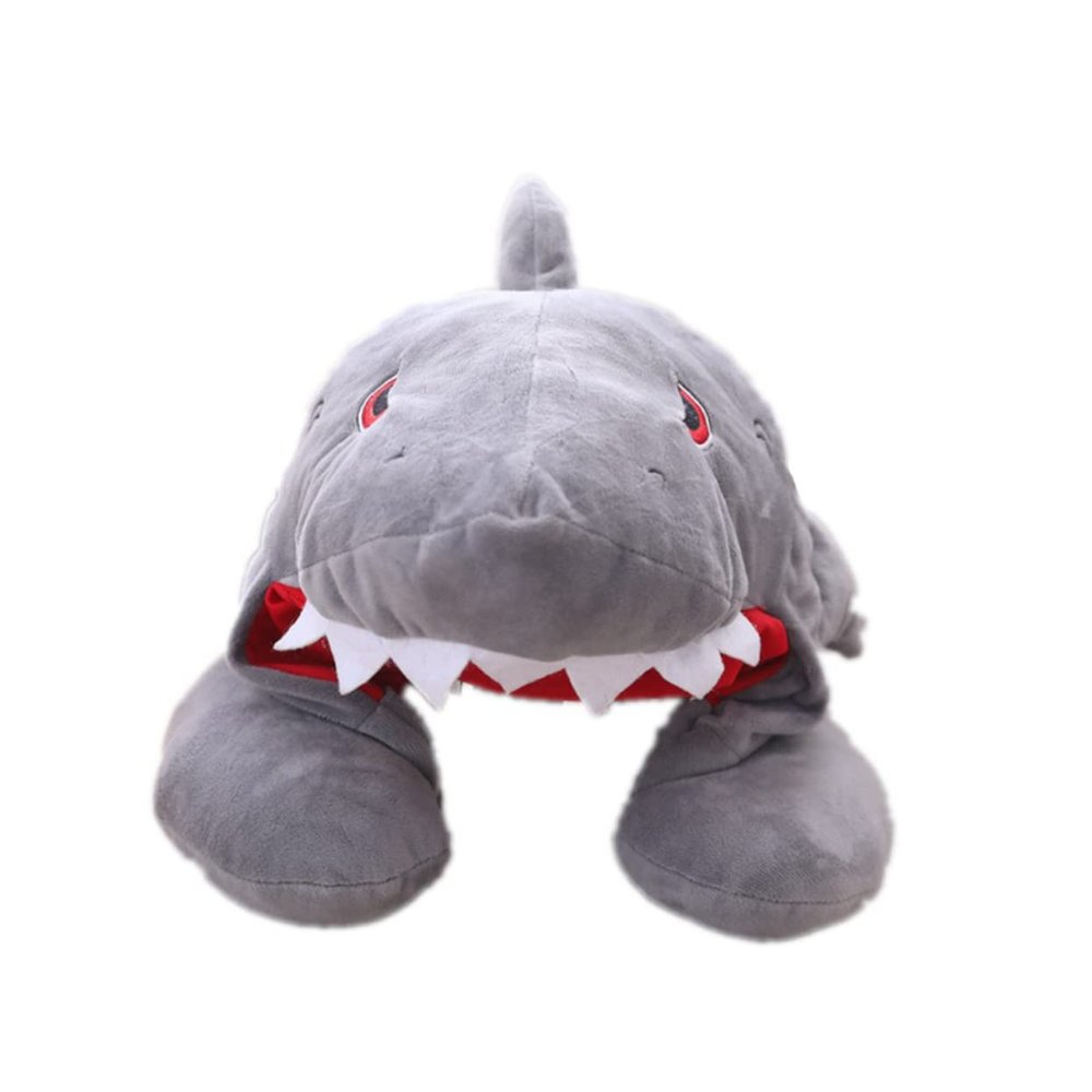 CORHAD Neck Pillow Shark Hat Fun U-Shaped Travel Pillow Hood Perfect for Boys and Girls Adults and Parties