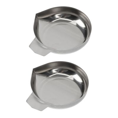 TIDTALEO 2Pcs Stainless Steel Weighing pan Milligram Scale Digital Scale Tray Measuring Powder Plate Scales Mini Stainless Steel Serving Tray Kitchen Scale Tray Diamond Electronic Scale