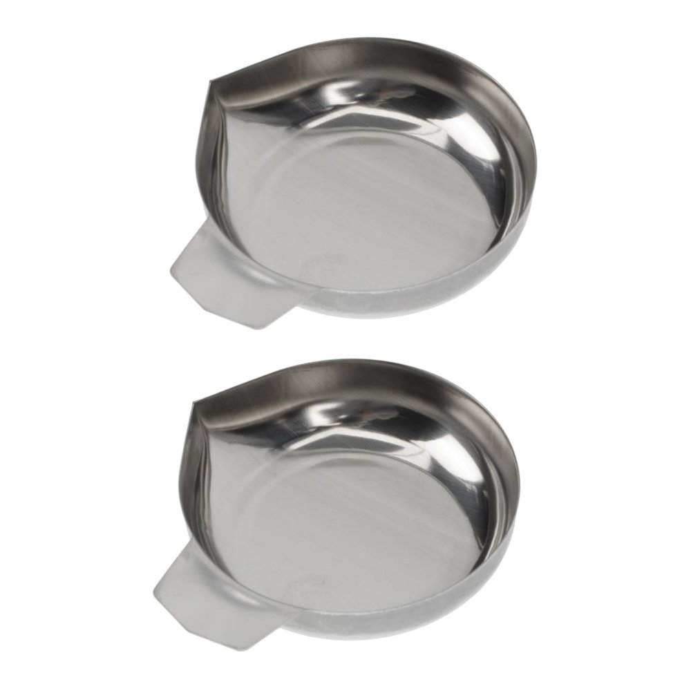 TIDTALEO 2Pcs Stainless Steel Weighing pan Milligram Scale Digital Scale Tray Measuring Powder Plate Scales Mini Stainless Steel Serving Tray Kitchen Scale Tray Diamond Electronic Scale