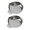 TIDTALEO 2Pcs Stainless Steel Weighing pan Milligram Scale Digital Scale Tray Measuring Powder Plate Scales Mini Stainless Steel Serving Tray Kitchen Scale Tray Diamond Electronic Scale view 1