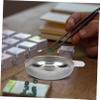 TIDTALEO 2Pcs Stainless Steel Weighing pan Milligram Scale Digital Scale Tray Measuring Powder Plate Scales Mini Stainless Steel Serving Tray Kitchen Scale Tray Diamond Electronic Scale view 2