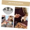 TIDTALEO 2Pcs Stainless Steel Weighing pan Milligram Scale Digital Scale Tray Measuring Powder Plate Scales Mini Stainless Steel Serving Tray Kitchen Scale Tray Diamond Electronic Scale view 3