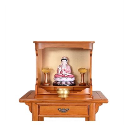 Meditation Table Altar Modern Minimalist Buddhist Altars Dedicated to the God of Wealth, Guanyin Cabinets, Shrine Platforms, Hanging Wall Style Buddhist Cabinets, Hanging Cabinets Prayer Altar for Hom
