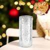 WGVI Hurricane Candle Holder Sleeve, W: 5", Ht: 10", Silver Speckled Glass Cylinder Open Both Ends, Chimney Tube Shade, 12 Piece view 3