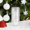 WGVI Hurricane Candle Holder Sleeve, W: 5", Ht: 10", Silver Speckled Glass Cylinder Open Both Ends, Chimney Tube Shade, 12 Piece view 4