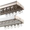 JEDAL Ceiling Track for Curtains Aluminium Curtain Rails Heavy Duty Curtain Double Track 3.3ft-14.5ft Room Divider Curtain Tracks Ceiling Mount (Color : White, Size : 3.9ft) view 1