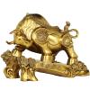 Buddha Statue Chinese Zodiac Animal Bull Ox Year Mascot Lucky Crafts Brass Feng Shui Ornaments Exquisite Workmanship Meaning Hard Work to Get Rich 7.8/10/13 Inch Feng Shui Decoration (Size : M) view 1