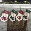 Printualist Personalized Knit Dog Bone Christmas Stockings with Custom Pet Name - Embroidered Name Knitted Large - Farmhouse Fireplace for Family Decorations view 4