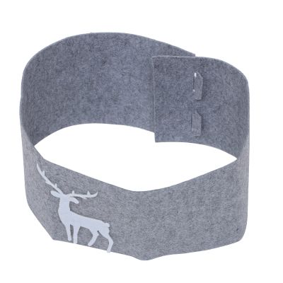HAKIDZEL Xmas Tree Collar White Pp Snow Cotton Christmas Tree Skirt Artistic Elk Design for Festive Home Decoration for Christmas and Present Sharing