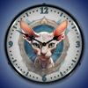 Sphynx Cat LED Lighted Clock view 2
