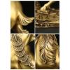 Buddha Statue Brass Chinese Zodiac Animal Sheep Wealth Prosperity Statue Hand-carved Crafts Home Living Room Office Decoration Feng Shui Gift 14/15.7 Inch Height Feng Shui Decoration ( Size : Small ) view 3