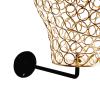 Almencla Stylish Wall Mount Mannequin Head Display Stand, Hats, and Caps, Golden view 2
