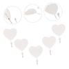 Didiseaon 10pcs Heart Shape Wall Hooks Multi-Functional Key Holders for Home Decor Space-Saving and Elegant Design for Spaces Easy Installation view 2