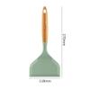 1PCS Silicone Pancakes Spatula,Non-Stick Spatula Wide Mouth Silicone Pizza Shovel Steak Shovel for Kitchen(Black) view 2