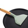 1PCS Silicone Pancakes Spatula,Non-Stick Spatula Wide Mouth Silicone Pizza Shovel Steak Shovel for Kitchen(Black) view 4