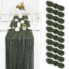 10 Pack Cheesecloth Table Runner - Deep Green Gauze, 10FT Long Semi-Sheer for Boho or Rustic Wedding Decor, Arch Draping, Bridal Shower, Holiday Party view 1