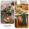 10 Pack Cheesecloth Table Runner - Deep Green Gauze, 10FT Long Semi-Sheer for Boho or Rustic Wedding Decor, Arch Draping, Bridal Shower, Holiday Party view 4