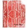 Beef Custom Throw Blanket 3D Food Personalized Blanket Gift for Girls Boys Kids Soft Cozy Fleece Funny Food Blanket for Bed Couch Sofa ChairsAll Season 90''x120'' for Whole Family view 1