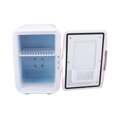 TUWEI Car Fridge Small for Beauty Cosmetics Refrigerated for Abs 4 Liters Refrigerator for Mini Fridgerator Car Refrigerator Miniature Cooler Fridge Automobile Display Refrigerators
