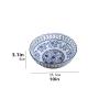 Fruit And Produce Storage Basket Fruit Bowl Chinese Retro Hollow Ceramic Fruit Plate Home Living Room Round Porcelain Decorative Candy Bowl Suitable For Kitchen Counters view 2