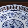 Fruit And Produce Storage Basket Fruit Bowl Chinese Retro Hollow Ceramic Fruit Plate Home Living Room Round Porcelain Decorative Candy Bowl Suitable For Kitchen Counters view 4