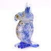 Sansukjai Owl Tiny Hand Blown Color Glass Art Figurines Animals Collectible Gift Home Dcor (Marble Blue) view 4