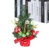 awakentti 10 Inch Christmas Tree, Mini Christmas Tree Set, Realistic and Festive, Table Top Artificial Christmas Trees, Ideal for Living Room, Bedroom, Bookshelf (White Dot Bottom) view 3