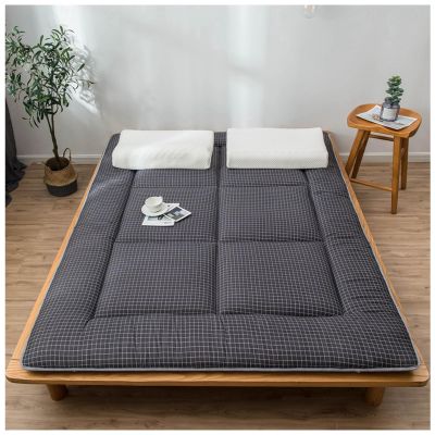 Buhelyc Japanese Floor Mattress, Foldable Tatami-mat, Washed Cotton Fabric, Non Slip Bottom, Soft, Skin-Friendly, Comfortable, Breathable, for Home, Dormitory, Easy to Store(Size:180x200cm,Color:B)