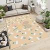 BOWESI Area Rugs 5x8ft, Abstract Badminton Kids Rugs, Cute Cartoon Style Princess Room Bedroom Rug, Soft for Decor Teen Boys Room Floor Lounge Nursery view 4