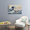 Great Wave Off The Coast of Kanagawa By Katsushika Hokusai Poster Canvas Print Wall Art Bedroom Living Room Decor Framed and Frameless Gift (1624inch,Framed) view 2