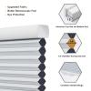 Persilux Custom Cordless 100% Blackout Cellular Shades for Windows Blinds 1.8" Single Honeycomb Shades for Windows Cellular Blinds Thermal Insulated Shades for Home Bedroom (White, 26" W x 48" H) view 3