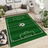 Area Rugs 5x8ft, Sports Green Field Kids Bedroom Rugs, Football Playground Large Decoration Nursery Rug, Soft Non-Slip for Decor Teen Boys Room Floor Lounge Nursery view 3