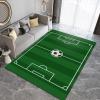 Area Rugs 5x8ft, Sports Green Field Kids Bedroom Rugs, Football Playground Large Decoration Nursery Rug, Soft Non-Slip for Decor Teen Boys Room Floor Lounge Nursery view 4